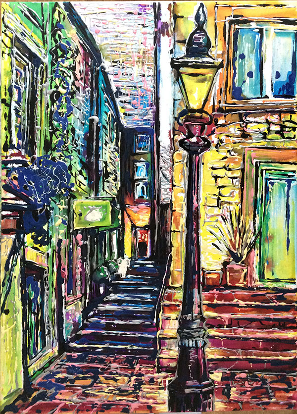 Courtyard: the finished piece.