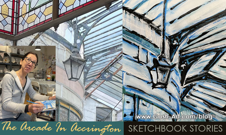 The Arcade in Accrington – Sketching With Ribble Urban&nbsp;Sketchers